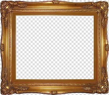 Red , square brown wooden frame transparent background PNG clipart