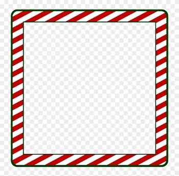 Red Square Clipart Red Border - Christmas Border Square Png