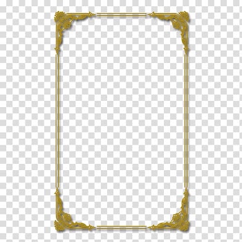 Red Square Dog Euclidean , Gold frame transparent background PNG clipart