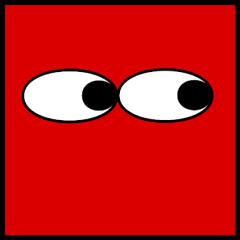 Red Square Eyes Looking Right Clip Art at PNGio - vector clip ...