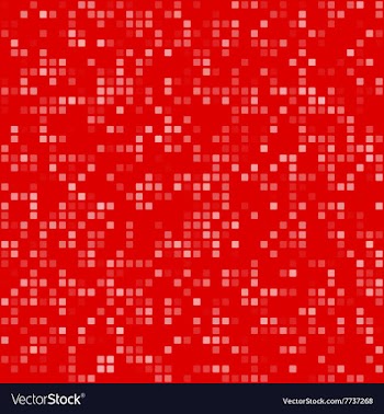 Red square pixel mosaic background vector image