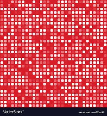 Red square pixel mosaic background vector image