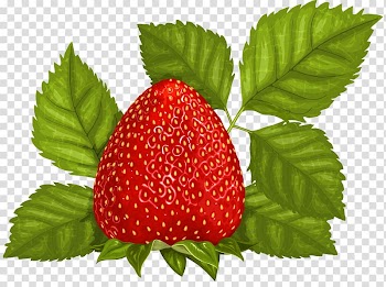 Red strawberry , Juice Strawberry Fruit Leaf , Strawberry with Leaves transparent background PNG clipart
