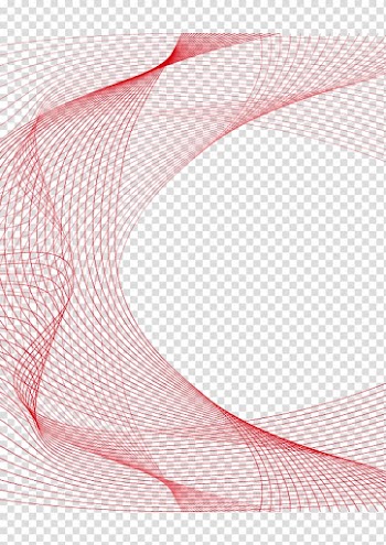 Red striped illustration, Line Curve, SCIENCE curved line transparent background PNG clipart