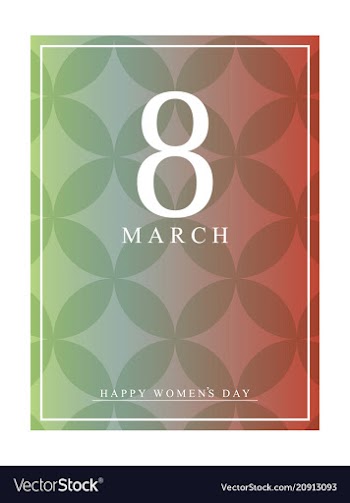 Red style 8 march brochure banner 8 march vector image