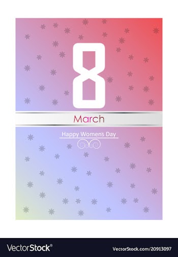 Red style 8 march brochure banner 8 march vector image