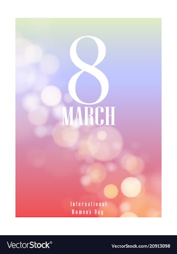 Red style 8 march brochure banner 8 march vector image