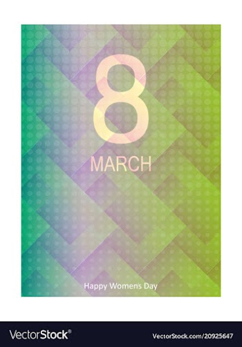 Red style 8 march brochure banner 8 march vector image