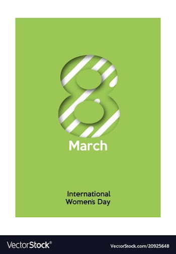 Red style 8 march brochure banner 8 march vector image