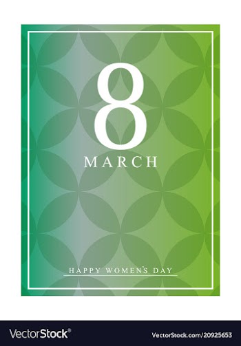 Red style 8 march brochure banner 8 march vector image