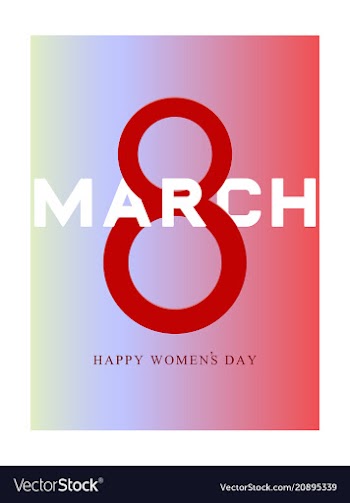Red style 8 march design elements 8 march vector image