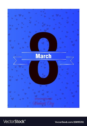 Red style 8 march design elements 8 march vector image