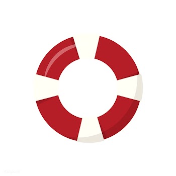 Red swim ring isolated graphic illustration | Free stock vector - 429510