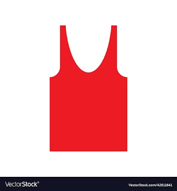 red tank top solid icon