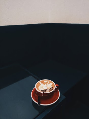 Red Teacup on Table