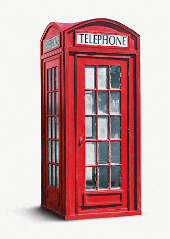Red telephone booth, isolated image | Free PSD - rawpixel