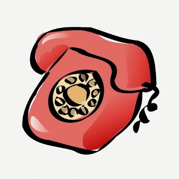 Red telephone doodle, illustration psd. | Free PSD - rawpixel