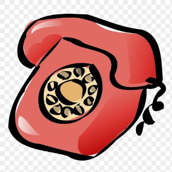 Red telephone png, cartoon sticker | Free PNG - rawpixel