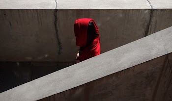 red textile