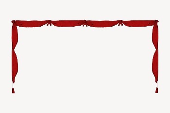 Red theater curtains border frame | Free PSD - rawpixel