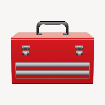 Red tool box clipart, illustration | Free Vector - rawpixel