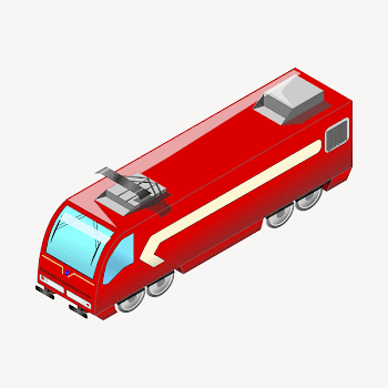 Red train clipart illustration psd. | Free PSD - rawpixel