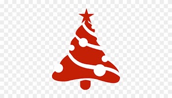 Red Tree Clip Art - Funny Christmas Tree Poem