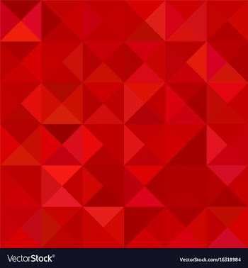 Red triangle tile mosaic background vector image