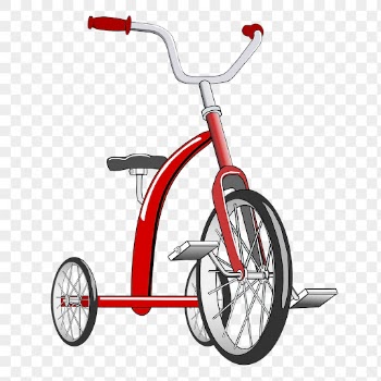 Red tricycle png sticker, transparent | Free PNG - rawpixel