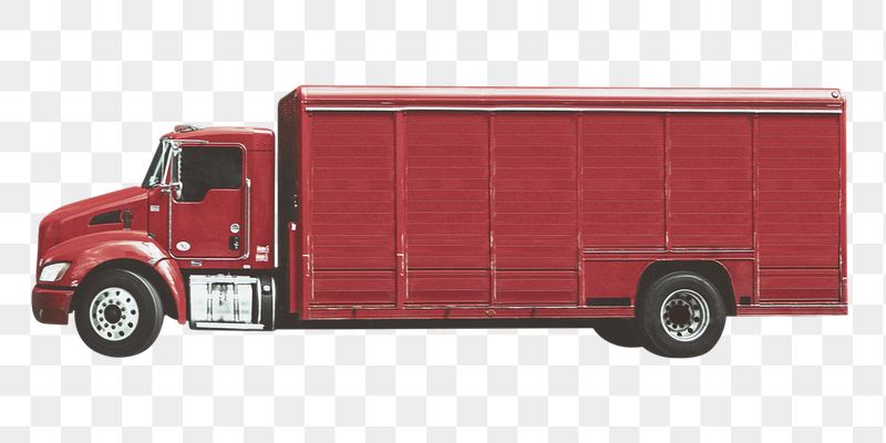 Red truck png sticker, transparent | Free PNG - rawpixel