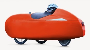 Red velomobile collage element psd | Free PSD - rawpixel