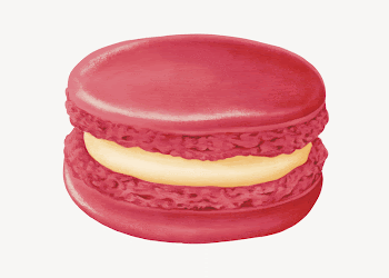 Red velvet macaroon, cute dessert | Free Photo Illustration - rawpixel
