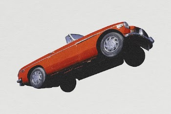 Red vintage car clipart, convertible | Free Photo - rawpixel