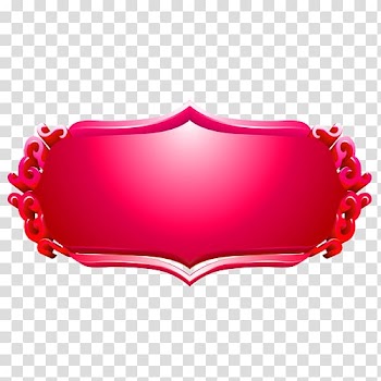 Red wall decor , Red Computer file, Red frame material buckle Free transparent background PNG clipart