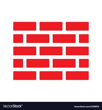 red wall icon or logo