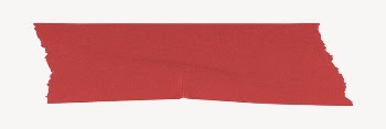 Red washi tape, ripped paper | Free PSD - rawpixel