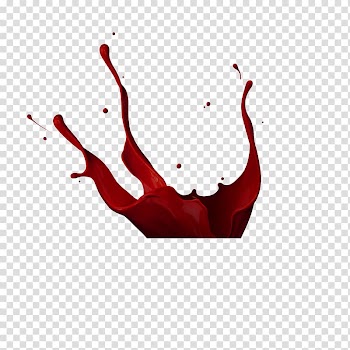 Red water splash , Watercolor painting Splash, True Blood transparent background PNG clipart