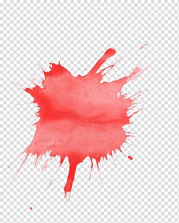Red Watercolor painting, splatter transparent background PNG clipart