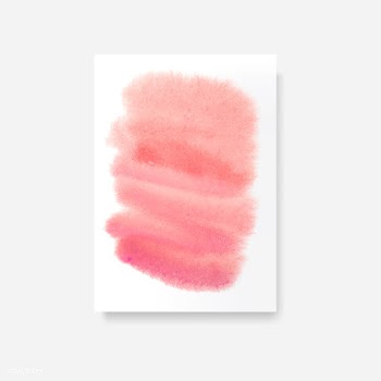 Red watercolor style card vector | Free stock vector - 530747