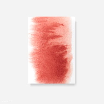 Red watercolor style card vector | Free stock vector - 530784