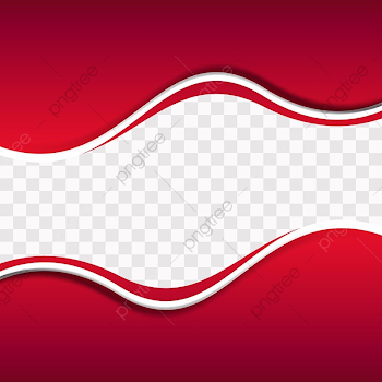 Red Wavy Shapes On Transparent Background, Red, Background ...