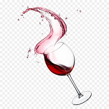 Red Wine Beaujolais nouveau Wine glass - Spilled red wine 