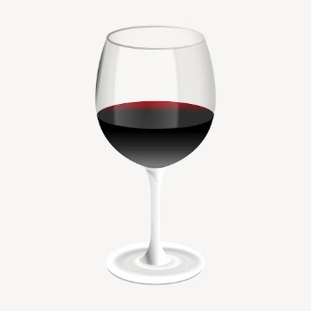 Red wine collage element, beverage | Free PSD - rawpixel