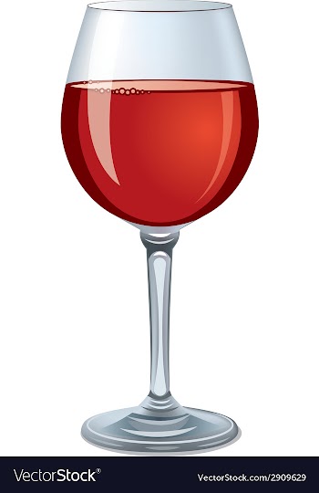  					Red wine glass vector&nbsp;image														