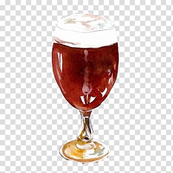 Red Wine Glass Watercolor painting, Red wine glass hand painting material transparent background PNG clipart