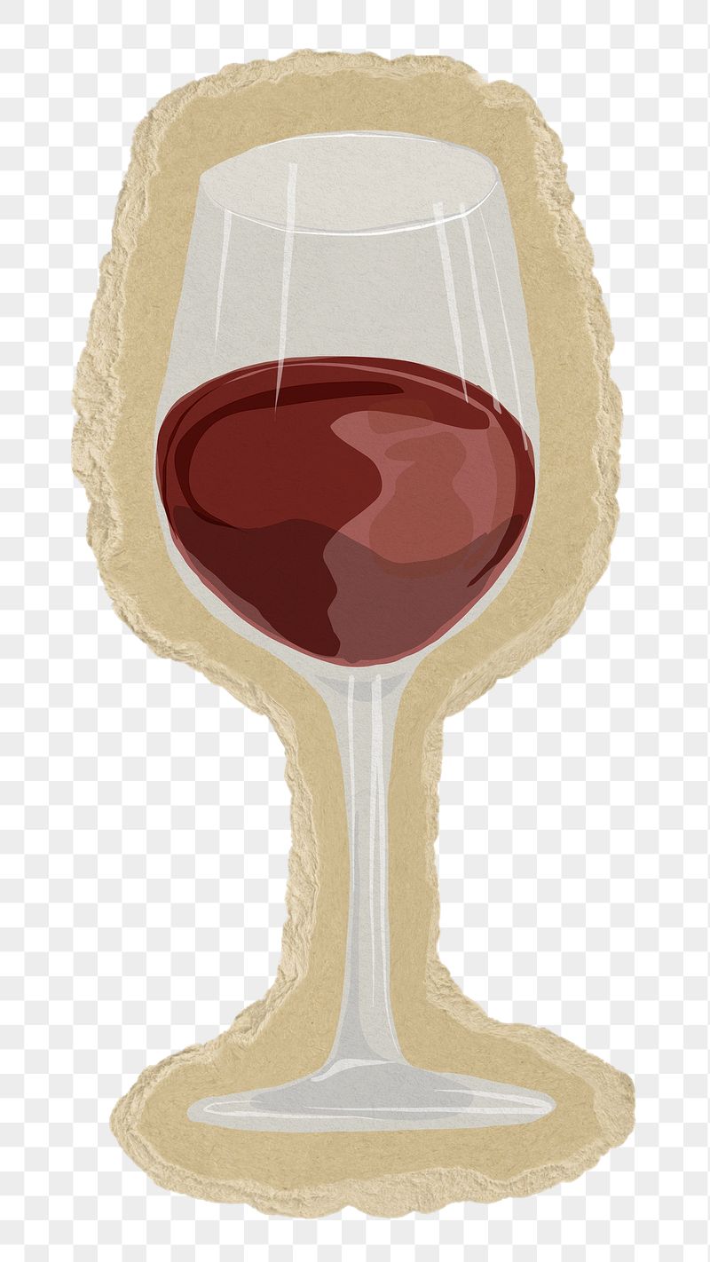 Red wine png sticker, torn | Free PNG - rawpixel