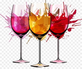 Red Wine Rosxe9 Watercolor painting - Vector wine splash image [ 