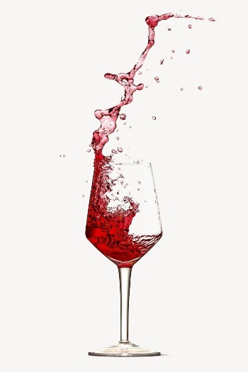 Red wine splash sticker, alcoholic | Free PSD - rawpixel