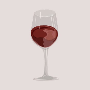 Red wine sticker, alcoholic drinks | Free Vector Illustration - rawpixel