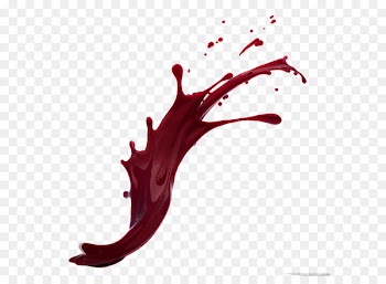 Red wine water spray splash effect element 